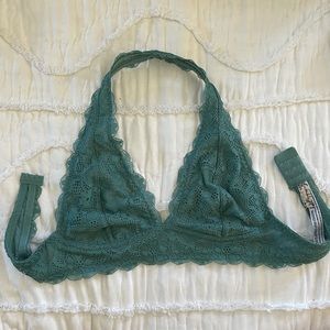 Free People Galloon Lace Halter Bralette